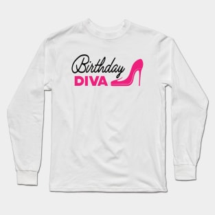 Birthday Diva Long Sleeve T-Shirt